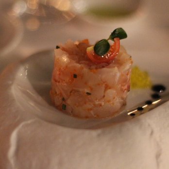 El Olivo Restaurant - Wild sea bass tartare with olive oil and rosemary - Specialty Food Near Me - Deià, PM