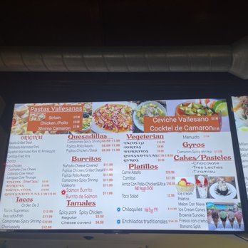 Neveria La Vallesana - One side of the menu, ice cream looked so good! - Mexican Near Me - St. Louis, Missouri