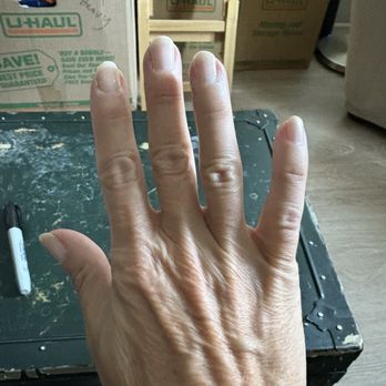 Paradise Nails - Natural manicure a week later... - Nail Salons Near Me - Fishers, Indiana