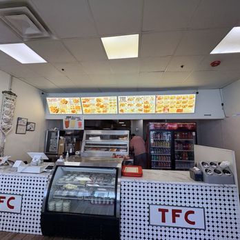 Tasty Fried Chicken - Ordering counter with full menu - Fast Food Near Me - Portland, Maine