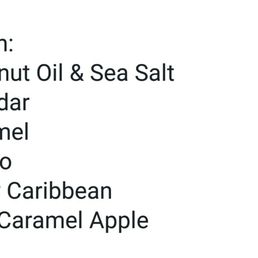 Vegan popcorn, current flavors.