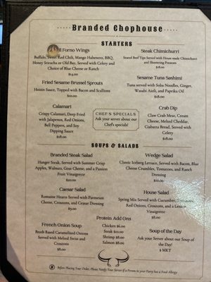 Menu photo 4 Branded Chophouse Boonsboro, MD