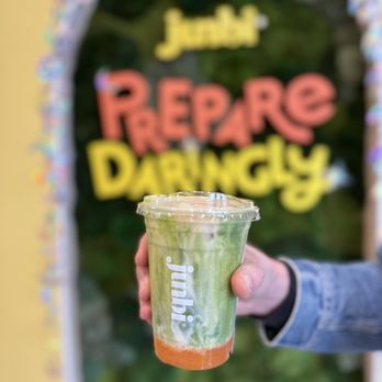 Junbi Matcha & Tea - Seasonal persimmon matcha latte - Bubble Tea Near Me - Mountain View, California