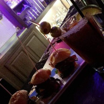 Way Point Saloon - 3 minni sliders sit by my Bloody Mary! - Sports Bars Near Me - Ramona, California