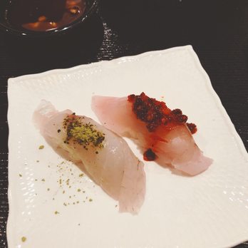 Sushi Shunka - One w matcha and one with a spicy toasted something - Sushi Bars Near Me - Costa Mesa, California Sushi Shunka - One w matcha and one with a spicy toasted something - Sushi Bars Near Me - Costa Mesa, California