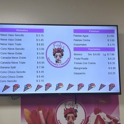 Frida's Cocina Mexicana - Menu