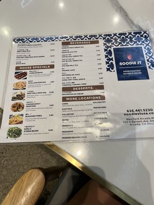 Menu photo 3 Noodle St Arcadia, CA