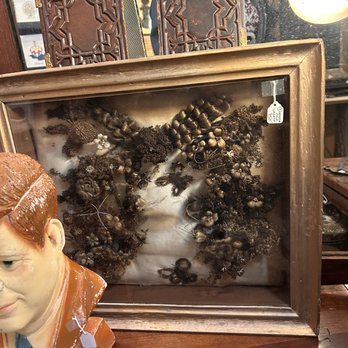 Uncommon Objects - A Victorian hair art piece - Antiques Near Me - Austin, Texas