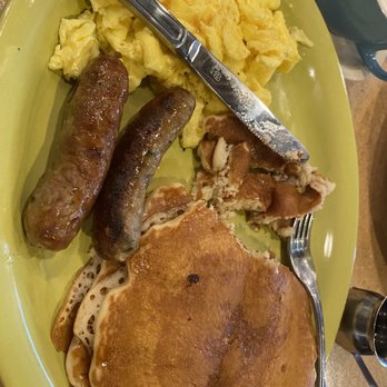 Vovomeena - It has a special name but it's basically Pancakes, sausage and eggs. It's what you would expect and hits the spot. - Coffee & Tea Near Me - Phoenix, Arizona Vovomeena - It has a special name but it's basically Pancakes, sausage and eggs. It's what you would expect and hits the spot. - Coffee & Tea Near Me - Phoenix, Arizona