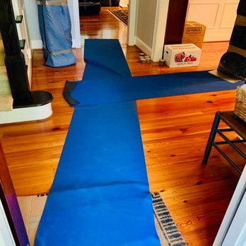 California Movers - Just look how they protected our floors - Movers Near Me - San Mateo, California