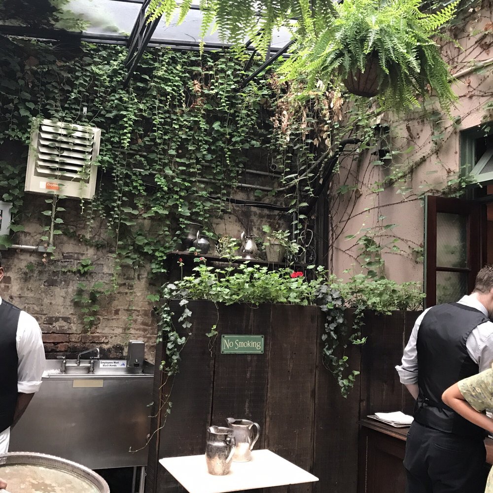 Maison Premiere - Beautiful garden seating - Seafood Near Me - Brooklyn, New York Maison Premiere - Beautiful garden seating - Seafood Near Me - Brooklyn, New York