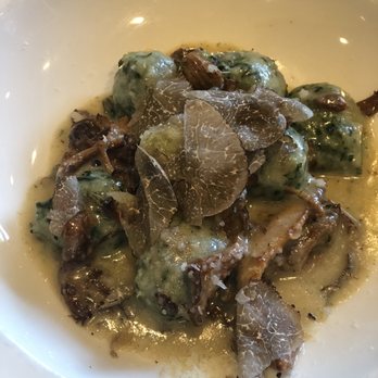 Nerano - Gnudi al Tartufo Nero (split portion) - Italian Near Me - Beverly Hills, California Nerano - Gnudi al Tartufo Nero (split portion) - Italian Near Me - Beverly Hills, California