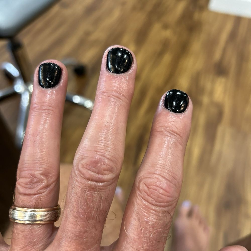 Recent painted/powdered nails