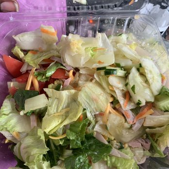 Chicken King - Chef Salad full of hard stem lettuce pieces - Fish & Chips Near Me - Charlotte, North Carolina Chicken King - Chef Salad full of hard stem lettuce pieces - Fish & Chips Near Me - Charlotte, North Carolina