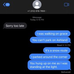 Ping Spa - She called me a liar and hung up on me for saying I was walking from my car a block away because there was "tons of parking" out front.