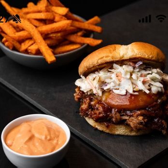 R&R BBQ - Pineapple Pulled Pork Sandwich - Barbeque Near Me - South Jordan, Utah R&R BBQ - Pineapple Pulled Pork Sandwich - Barbeque Near Me - South Jordan, Utah