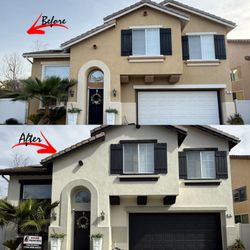 Eguez Painting - Exterior house painting in Orange County. Full prep, stucco repair, and premium paint finish. Eguez Painting (714) 658-6829