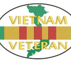 Quality Stitching - Vietnam Veteran digitizing for appliqué patch