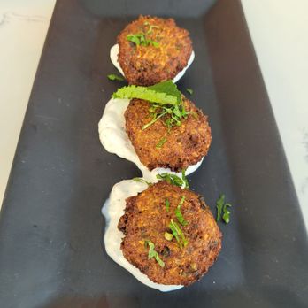 Mezzeterranean - Cauliflower and cumin fritters - Mediterranean Near Me - Provincetown, Massachusetts