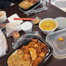 888 Restaurant - Orange Chicken Seasame chicken  Egg drop soup
