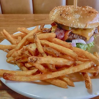 Denny's - Honey Jalapeño Bacon Sriracha Burger and Seasoned Fries - Diners Near Me - Torrance, California Denny's - Honey Jalapeño Bacon Sriracha Burger and Seasoned Fries - Diners Near Me - Torrance, California