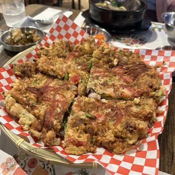 ON Korean Kitchen - Seafood green onion pancake(해물파전) - Korean Near Me - Corona, California