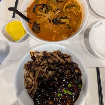 Paik’s Noodle - Meat jajangmyeon and jjamppong - Korean Near Me - San Jose, California
