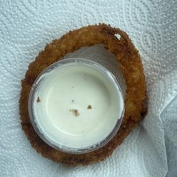 Onion ring and ranch Onion ring and ranch