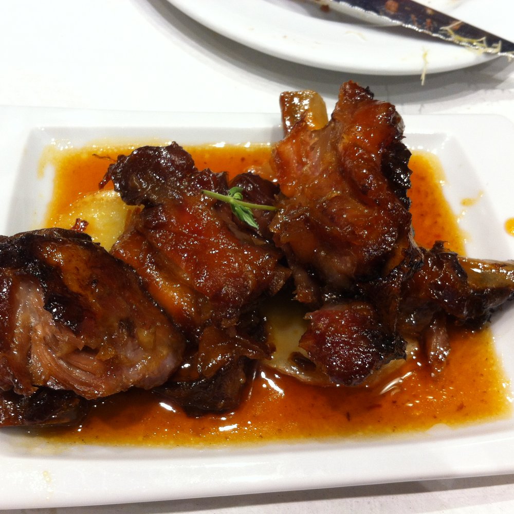 Eslava - best tapas--costilla de cerdo con miel de romero al horno (roasted pork ribs with rosemary honey glaze) - Tapas Bars Near Me - Seville, SE Eslava - best tapas--costilla de cerdo con miel de romero al horno (roasted pork ribs with rosemary honey glaze) - Tapas Bars Near Me - Seville, SE