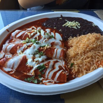 El Cantaro - Enchiladas in red sauce. - Mexican Near Me - Monterey, California