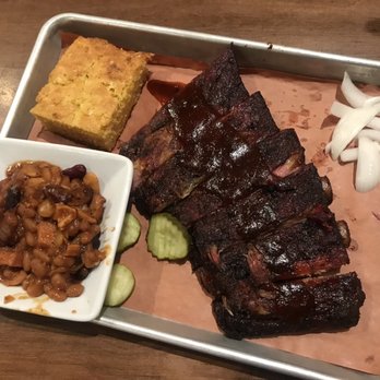 Joe's Real BBQ - Half Slab of Ribs, Bbq Pit Beans, Cornbread - Barbeque Near Me - Gilbert, Arizona Joe's Real BBQ - Half Slab of Ribs, Bbq Pit Beans, Cornbread - Barbeque Near Me - Gilbert, Arizona