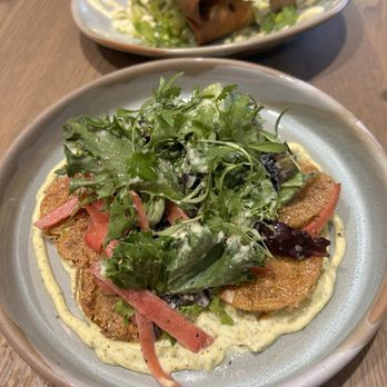 Anchor & Hearth Woodfired Kitchen - Fried green tomatoes - New American Near Me - Baytown, Texas