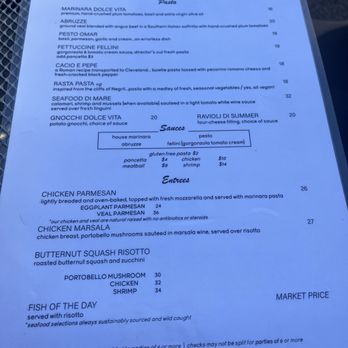La Dolce Vita - Menu - Italian Near Me - Cleveland, Ohio La Dolce Vita - Menu - Italian Near Me - Cleveland, Ohio