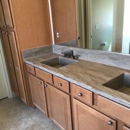 Double vanity sinks, special order square sinks with square fixtures by Pioneer industries, available through Houzz.com Double vanity sinks, special order square sinks with square fixtures by Pioneer industries, available through Houzz.com