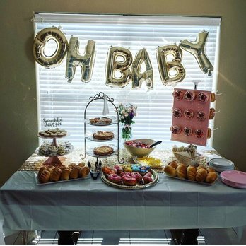J&C Donuts - a dessert table with balloons - Donuts Near Me - Lewisville, Texas J&C Donuts - a dessert table with balloons - Donuts Near Me - Lewisville, Texas
