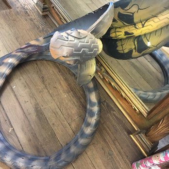 Upscale Resale Thrift Store - I hate snakes but this caught my eye ! Seems like a good item , made out of a tire and only 60$ !! - Thrift Stores Near Me - Lockhart, Texas Upscale Resale Thrift Store - I hate snakes but this caught my eye ! Seems like a good item , made out of a tire and only 60$ !! - Thrift Stores Near Me - Lockhart, Texas