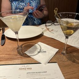 Lemon Drop & Dirty Martini.