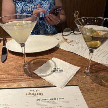 Piccolo Buco by Cooper's Hawk - Lemon Drop & Dirty Martini. - Wine Bars Near Me - Estero, Florida