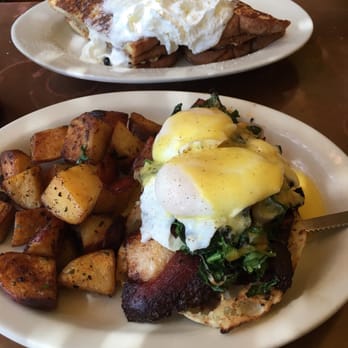 Jake's Restaurant - Pork eggs benedict and french toast in the back - Breakfast & Brunch Near Me - Northampton, Massachusetts Jake's Restaurant - Pork eggs benedict and french toast in the back - Breakfast & Brunch Near Me - Northampton, Massachusetts