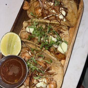 The Beverly Beach Garden - shrimp enchilado tacos - Cocktail Bars Near Me - San Diego, California The Beverly Beach Garden - shrimp enchilado tacos - Cocktail Bars Near Me - San Diego, California