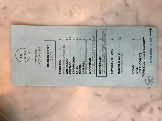 Menu photo 2 Bolt Coffee Providence, RI