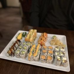 Sushi House - Spicy California, spicy salmon, crab Rangoon Roll, Crab cucumber avocado roll, and more