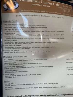 Menu photo 2 Hometown Charm Cafe Sumner, WA Menu photo 2 Hometown Charm Cafe Sumner, WA