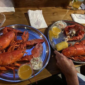The Juicy Seafood - Don and I enjoying the twin Maine lobster special. - Seafood Near Me - Hallandale Beach, Florida The Juicy Seafood - Don and I enjoying the twin Maine lobster special. - Seafood Near Me - Hallandale Beach, Florida
