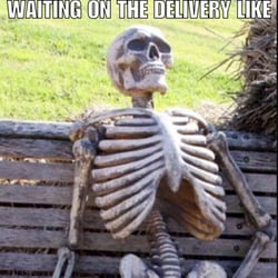 Lazy Delivery - Me waiting for a delivery, or a response if I'm lucky.