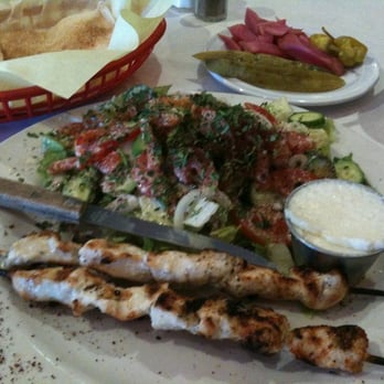 Cafe Du Liban - Chicken kabob dinner - Middle Eastern Near Me - Tarzana, California
