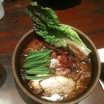 Ramen Dojo - Garlic pork flavored soup with regular spiciness. - Ramen Near Me - San Mateo, California Ramen Dojo - Garlic pork flavored soup with regular spiciness. - Ramen Near Me - San Mateo, California