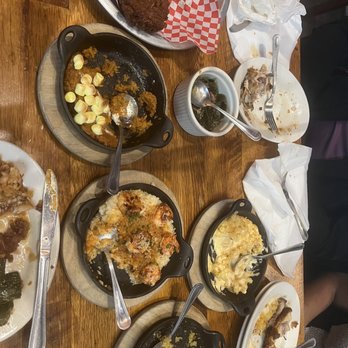 The Eagle Louisville - Are sweet potatoes, spoon bread, chicken greens, macaroni, and cheese hush puppies - Southern Near Me - Louisville, Kentucky