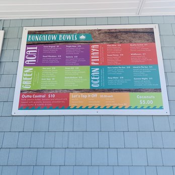 Bungalow Bowls - Menu - Acai Bowls Near Me - Ocean City, New Jersey Bungalow Bowls - Menu - Acai Bowls Near Me - Ocean City, New Jersey