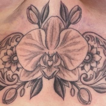 Five Points Tattoo - Sternum custom piece - Tattoo Near Me - New York, New York